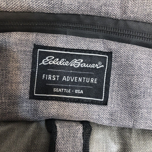 Eddie Bauer Backpack Diaper Bag Gray Baby First Adventure READ Desc - Picture 2 of 13